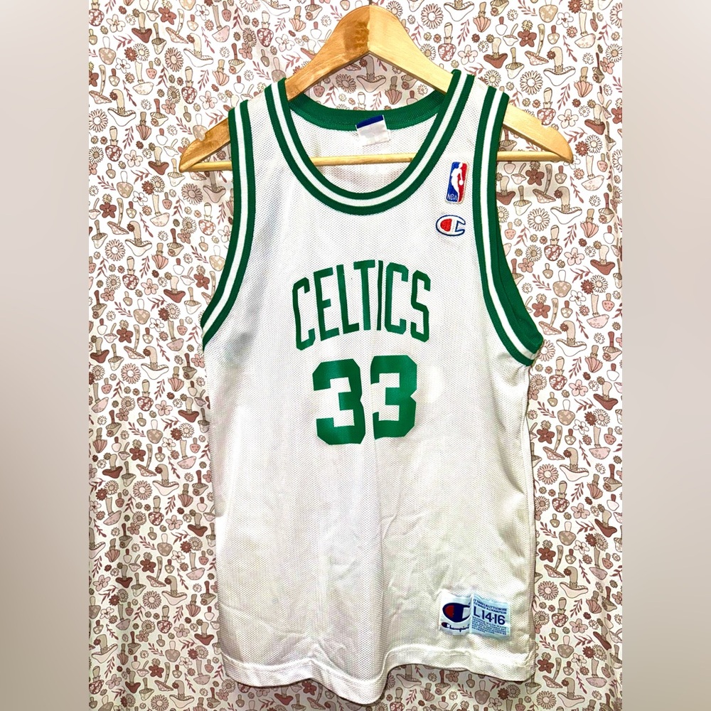 Vintage Youth Champion Boston Celtics Larry Bird jersey, L14-16